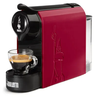 Produktbild von Bialetti Gioia, Espressomaschine, 0,5 l, Kaffeekapsel, 1200 W, Schwarz, Rot