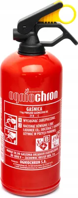 Produktbild von OGNIOCHRON Feuerlöscher GP1Z BC 1KG/W 260mm 2kg