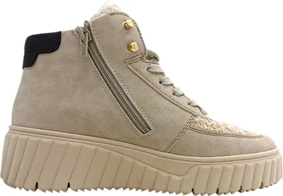Imagen del producto de Zapatos de mujer Rieker, botas, zapatos de cordones, color beige, para uso casual