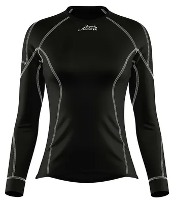 Obrázek produktu pro Dámské funkční triko dlouhý rukáv CONTRAST černá Bamboo Thermo - Bílá / XL