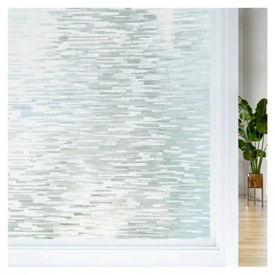 Produktbild von Blickdichte Fensterfolie Statisch Selbstklebend Sichtschutzfolie Milchglasfolie Matt 44,5 x 200 cm