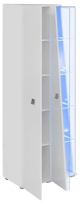 Image de Meuble-paroi Garniture TV-Standder Vitrine Salon Bois Meubles Blancs Luxe