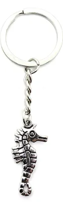 Produktbild von Onwomania Schlüsselanhänger Seepferdchen Schwimmabzeichen Schwimmen Silber Metall Anhänger Charm