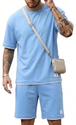Produktbild von 2-teiliges Sommer Set für Herren mit T-Shirt und Shorts