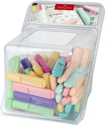 Zdjęcie produktu dla Faber-Castell 254650, 100 szt., Różne kolory, Końcówka ścięta, Różne kolory, 180 mm, 230 mm