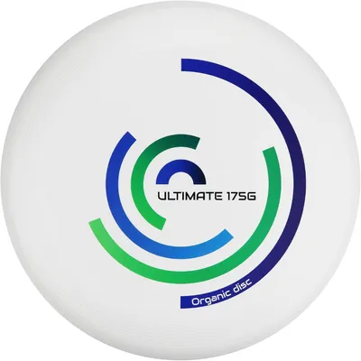 Immagine prodotto di Frisbee realizzato con materiali riciclati, peso 175 grammi, ideale per il tempo libero e lo sport