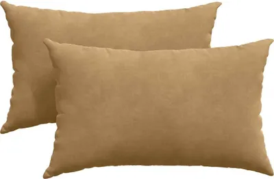 Image de vidaXL Coussins de canapé, lot de 2, marron, 50 x 30 cm, velours côtelé