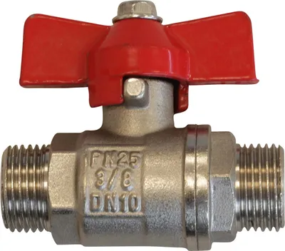Produktbild von Kugelhahn AG-AG, 3/8" mit v. Durchg.+ F