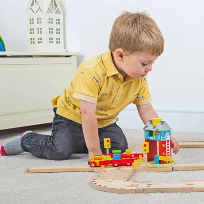 Immagine prodotto di Bigjigs Barriere ferroviarie con segnalazione