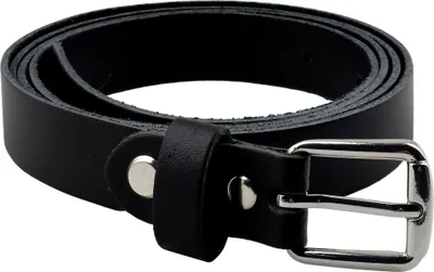 Produktbild von Gürtel aus Leder 2x95cm Ledergürtel mit Schnalle schwarz