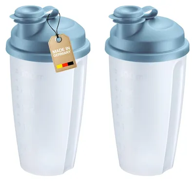 Shaker-Set 2×0,5 l mit Mischscheibe, BPA-frei