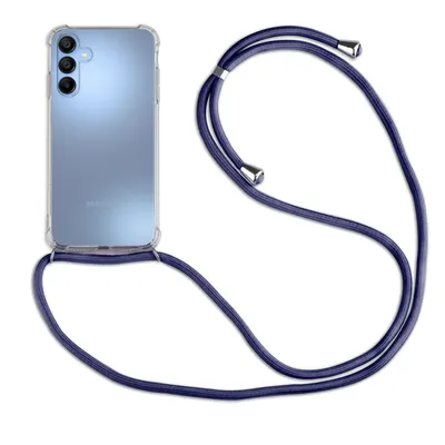 Produktbild von Handykette für Samsung Galaxy A15 Handyhülle mit Band Case Hülle mit Kordel Hand Blau