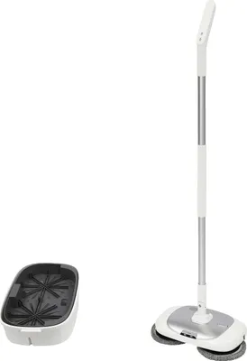 Zdjęcie produktu dla Mop elektryczny, obrót 180°, bezprzewodowy, srebrny