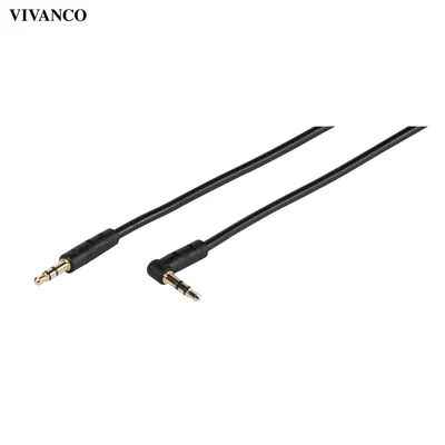 Produktbild von ViVanco™CC A 05 4 W, 3.5mm, Männlich, 3.5mm, Männlich, 0,5 m, Schwarz