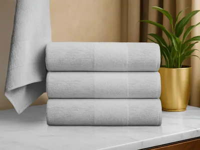 Zdjęcie produktu dla Ręcznik CARRARA 60x100 cm jasnoszary, 100% bawełna