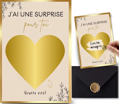 Produktbild von Geschenkbox 20 cm x 15 cm, Golden Heart, Blattversiegelung, zur Schwangerschaftsankündigung