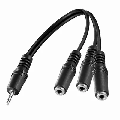 Produktbild von F57 3,5mm Audio Kabel Adapter Verteiler Klinke auf 3x 3,5mm Buchse für MP3 Handy PC