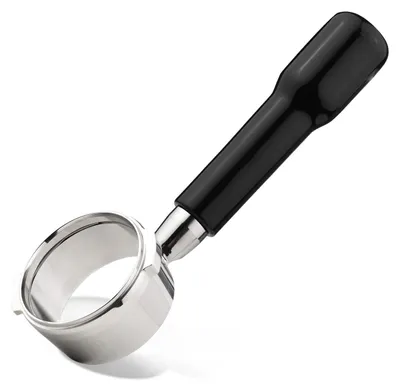 Imagen del producto de Portafiltro de 58 mm, de acero inoxidable, sin base, para máquinas de espresso GAGGIA CLASSIC EVOLUTION, con mango de plástico y cesta filtro para tazas, nuevo