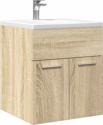 Produktbild von "im Angebot" Waschbeckenschrank Sonoma-Eiche 41x38,5x46 cm Holzwerkstoff - Badezimmer CC24214