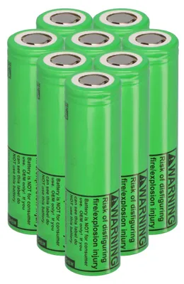 Produktbild von 8x LG INR18650-MJ1 3,7V 3500mAh 10A unprotected flat Top