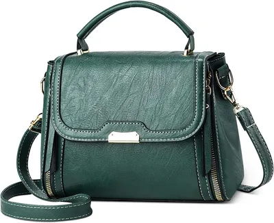 Productafbeelding van Vintage handtas, met diefstalbescherming, klein, van Polyurethanleer, geschikt voor werk en reizen
