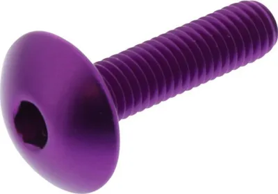 Produktbild von Linsenschraube JMP Bolt M6x1,00mm 25mm Aluminium violett
