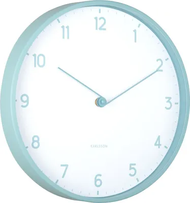 Produktbild von Karlsson - Wanduhr Sencillez - Nebeliges Blau - Ø30cm