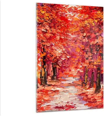 Produktbild von Bilder auf glas - Einteilig - Herbst Park Allee - 80x120cm - Glasbilder - Wandbilder - Bilder - zum Aufhängen bereit - Wanddekoration aus Glas - Glas Bilder - Wandbild auf Glas - GPA80x120-4292