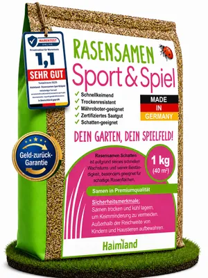 Zdjęcie produktu dla halmland Premium trawnik Sport & Play 1kg = 40m² szybko kiełkujący