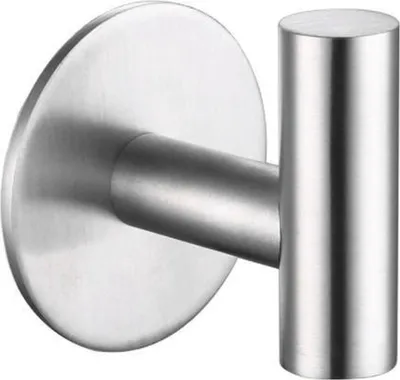 Produktbild von Jumadas Wandhaken - Selbstklebend - Wandhaken - Silber - Badezimmer - Zimmer - 2 Stück
