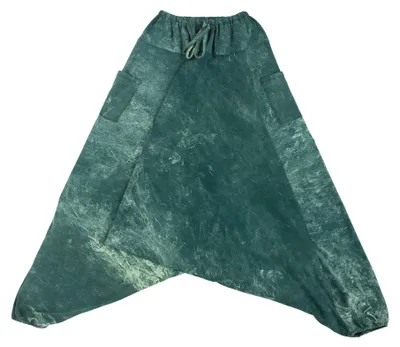 Produktbild von Pluderhose - Pumphose - Haremshose - Aladinhose - grün-mintgrün - Baumwolljersey