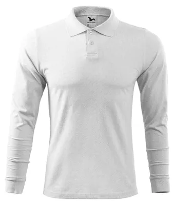 Immagine prodotto di Malfini - Polo da uomo, maniche lunghe PP9099 (L) (bianco)