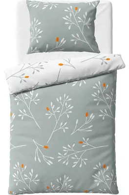 Produktbild von Baumwollbettwäsche Winter Grau