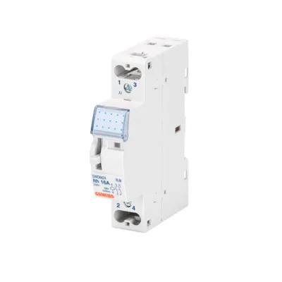 Produktbild von Gewiss Relais GWD6604 mechanisch 1 Schließer 230V AC 16A DIN-Schiene Reiheneinbaugerät