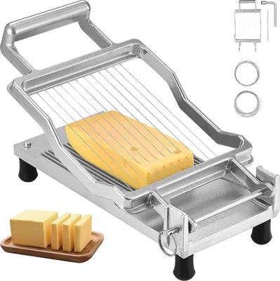 Obrázek produktu pro Nůž na sýr s drátěným kráječem másla 0,39" a 0,78" kráječ sýra