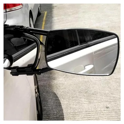 Produktbild von Abschleppspiegel für Wohnwagen, 1 Paar links und rechts, Außenspiegel für Wohnwagen, Rückspiegel mit Klemme für sichere Rückansicht