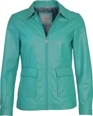 Produktbild von JCC Lederjacke 3102222 Damen deep turquoise 44