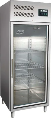 Produktbild von Saro Gewerbekühlschrank, Glastür - 2/1 Gn Modell Gn 600 Tng