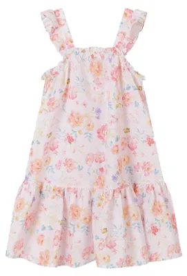 Produktbild von Minoti - Kleid für Mädchen, Gestaffelter Saum, Rüschen MN328 (104) (Pink)