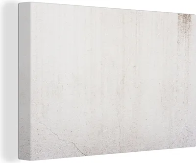 Produktbild von OneMillionCanvasses® - Leinwandbilder - 150x100 cm, Beton - Wand - Weiß, Wandbilder Kunstdruck Wanddekoration