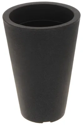 Produktbild von Blumentopf Kunststoff anthrazit rund kegelförmig 35 x 24 cm Pflanzgefäß Topf Pflanztopf