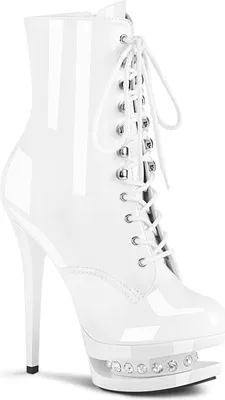 Produktbild von BLONDIE-R-1020 Damen Booties von Pleaser, Weiß , EU 35, US 5