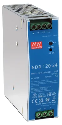 Produktbild von LevelOne 24V DC Industrie-Netzteil, 120W, DIN-Schiene,-20  +70 ℃