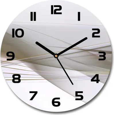 Produktbild von Wanduhr aus Glas 30fi Glasbild Glasuhr Gehärtetes Glas - schwarze-zeiger - Abstraction