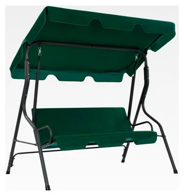 Produktbild von Hollywoodschaukel Grün 170x110x153 cm - Entspannung im Garten und auf der Terrasse für bis zu 250 kg
