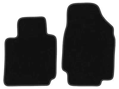 Obrázok produktu pre Predné velúrové koberce pre: Nissan Micra K12 CC 2003-2010 (kabriolet) – 2 ks, čierne, na mieru – Wielganizator BASIC