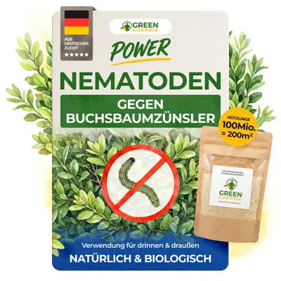 Produktbild von Nematoden gegen Buchsbaumzünsler – 100 Mio. - Buchsbaumzünsler bekämpfen, Mittel gegen Buchsbaumzünsler, Buchsbaumzünsler Raupen bekämpfen, raupenfrei