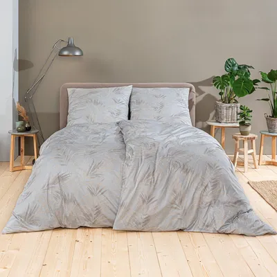 Produktbild von LOESCHEN Estella Atelier - Mako-Interlock-Jersey Bettwäsche-Garnitur KENO Farbe natur Größe 135x200 + 80x80 cm