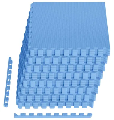 Immagine prodotto di vidaXL Tappetino protettivo per il fondo della piscina, 24 pezzi, blu, 8,64 m², in schiuma EVA