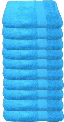 Produktbild von Julie Julsen 10er Pack Gästetuch 600g/m² Türkis,30 x 50 cm